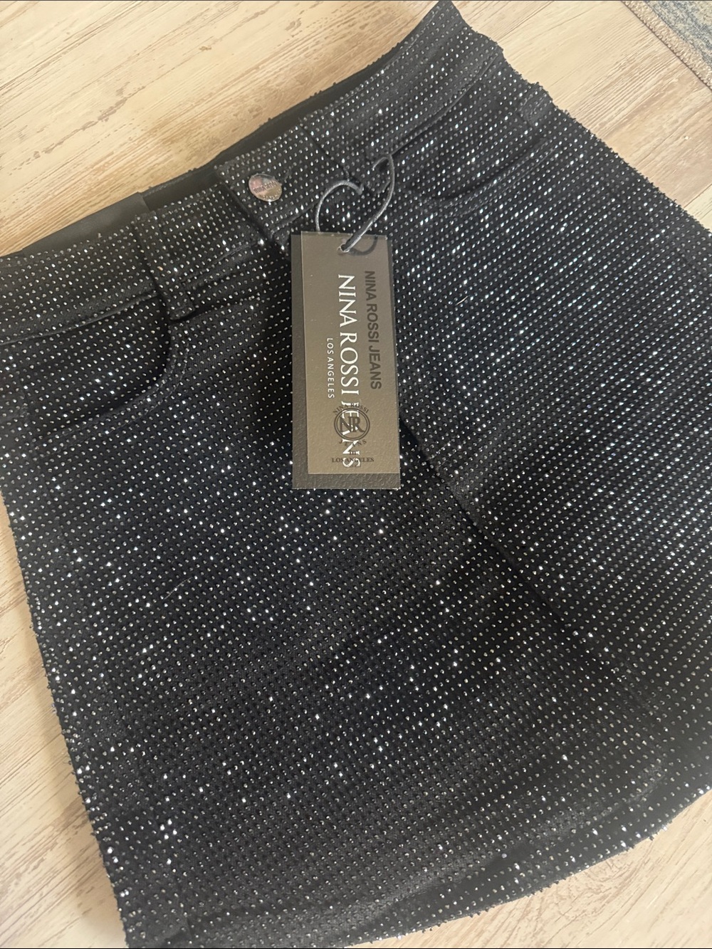 Black Rhinestone skort - Picture 4 of 4